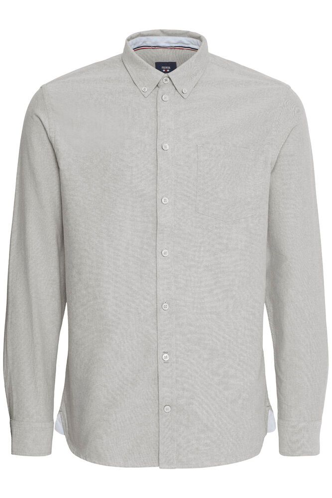 FQGrand Striped Oxford Skjorte 21900882 grå 194011