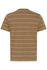 Casual Friday t-shirt SLUB 20506204 brun strib