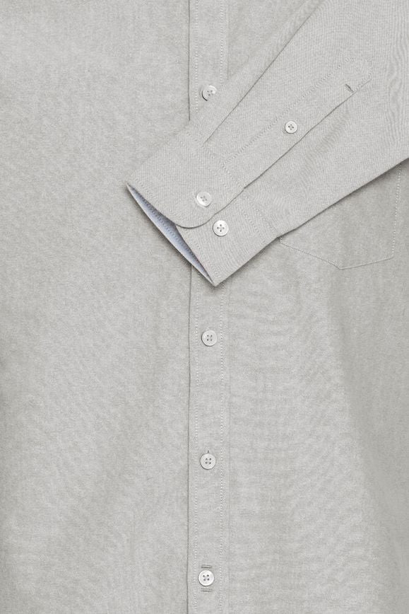 FQGrand Striped Oxford Skjorte 21900882 grå 194011
