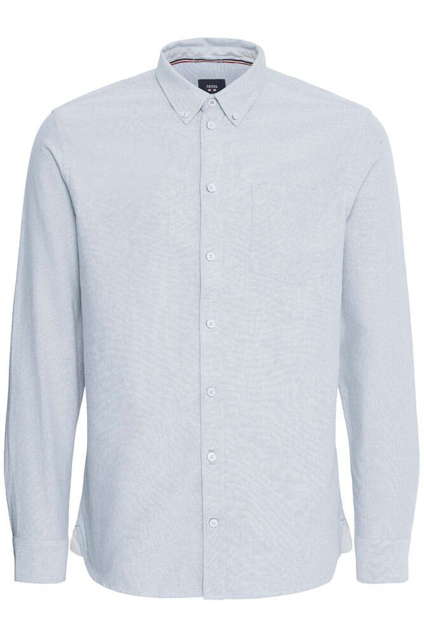 FQGrand Striped Oxford Skjorte 21900882 lyseblå 164021