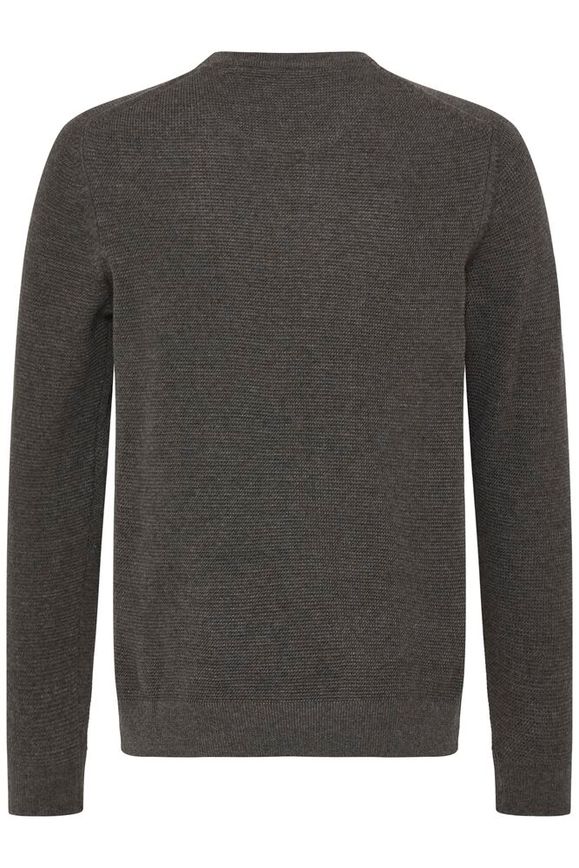 FQgranby structure crew neck 21900883 mørkebrun 200278