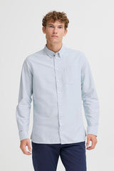 FQGrand Striped Oxford Skjorte 21900882 lyseblå 164021