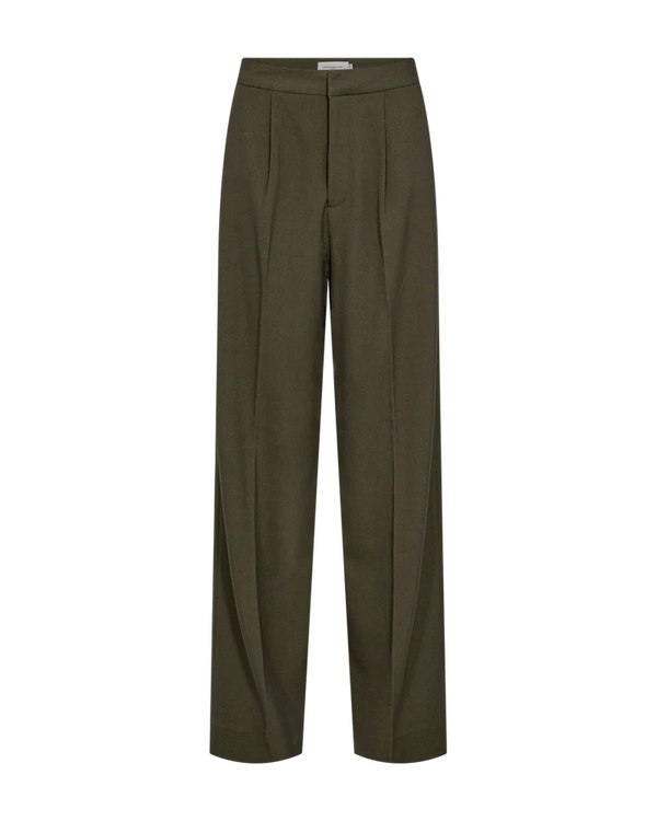 Copenhagen Muse Tailor Pants med vidde Oliven Melange 201785