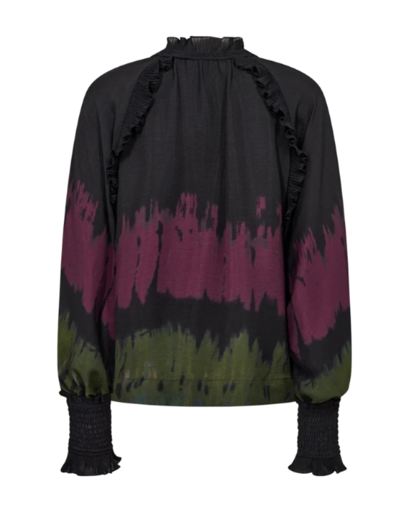 Copenhagen Muse Bluse Frill Sort 202578