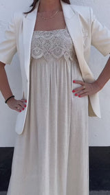 Rue De Femme Kjole Saloma Offwhite 6975
