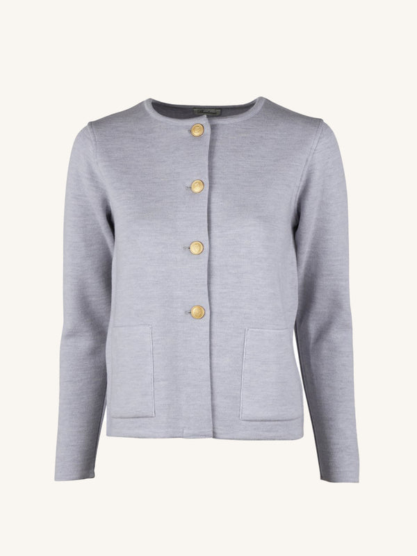 Stenstrøms Stina Cardigan Knitted 4501176151 Col. Grå