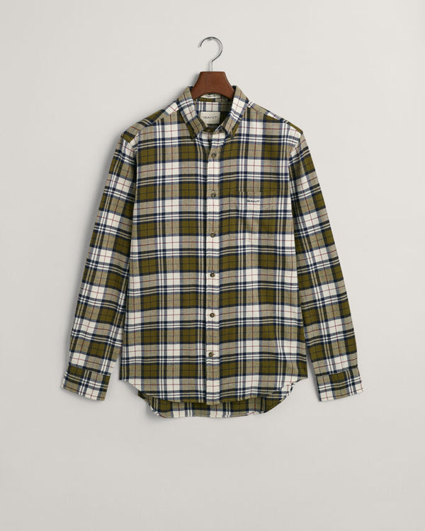 Gant skjorte flannel 3230220 army tern