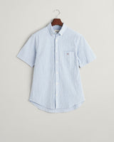 Gant skjorte Seersucker 3240064 lyseblå