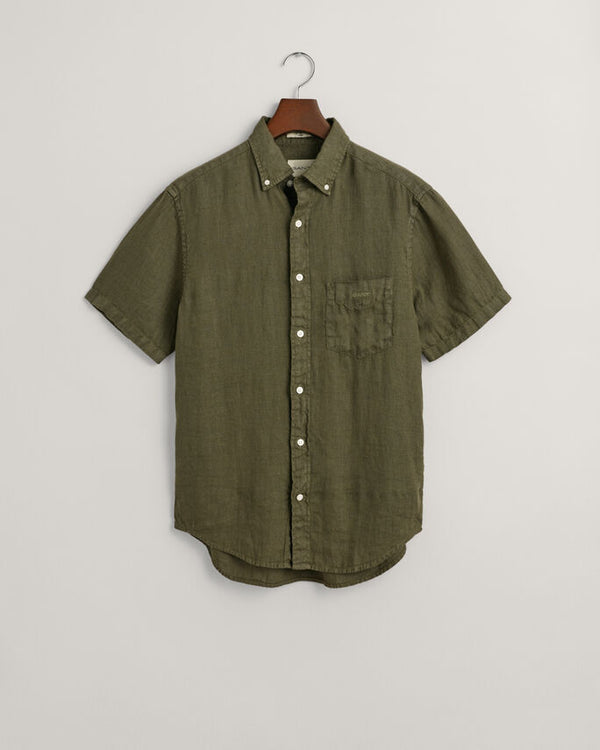 Gant Skjorte Reg GMNT dyed linien ss shirt 3240121