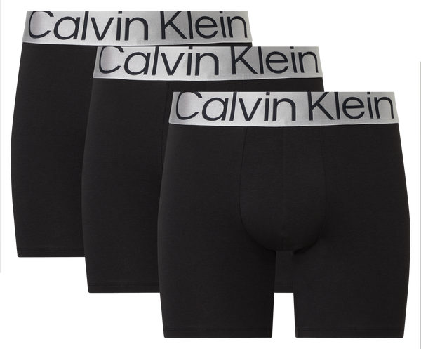 Calvin Klein boxershorts brief sort/sølv