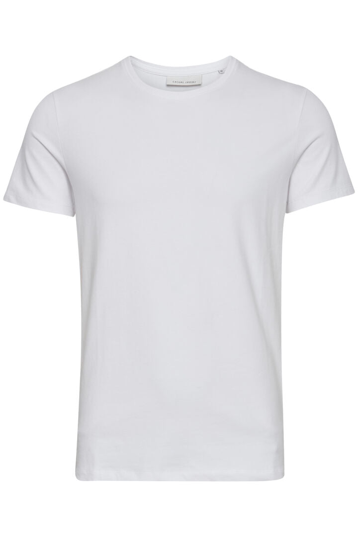 Casual Friday t-shirt David O-hals hvid