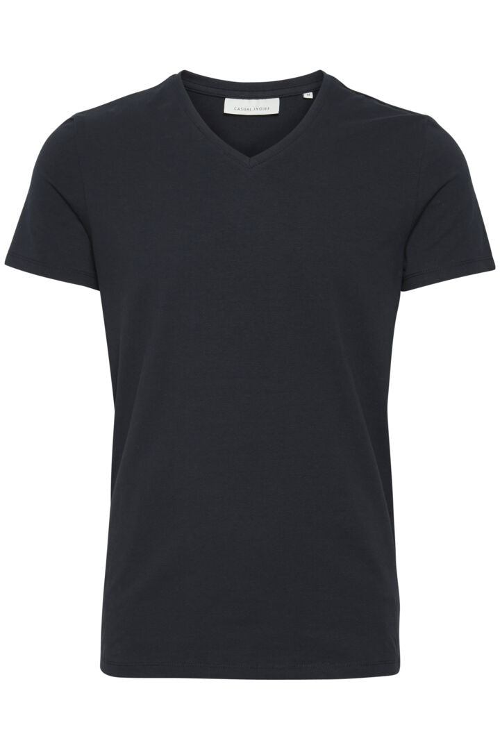 Casual Friday t-shirt Lincoln V-hals navy