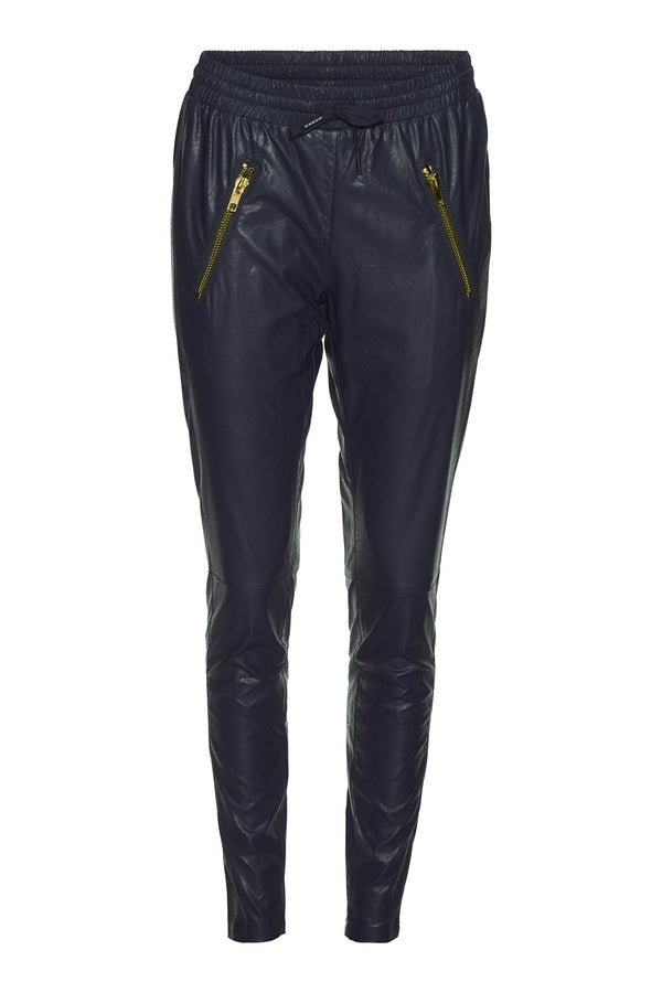 Rue De Femme Bukser Skin Fatale Navy m.Guld