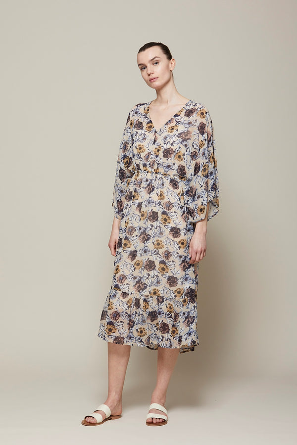 Heartmade Kjole Hirsal Sand m/print 842