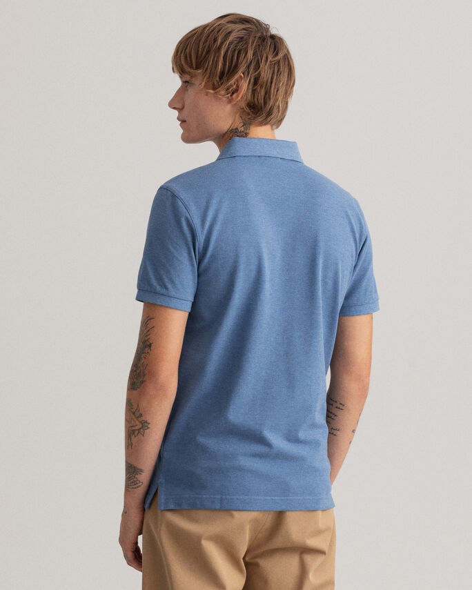 Gant polo t-shirt rugger 2201 blå melange/906