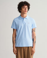Gant polo t-shirt rugger 2201 lysblå/468