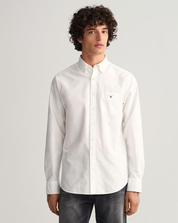 Gant skjorte oxford 3046000 hvid/110