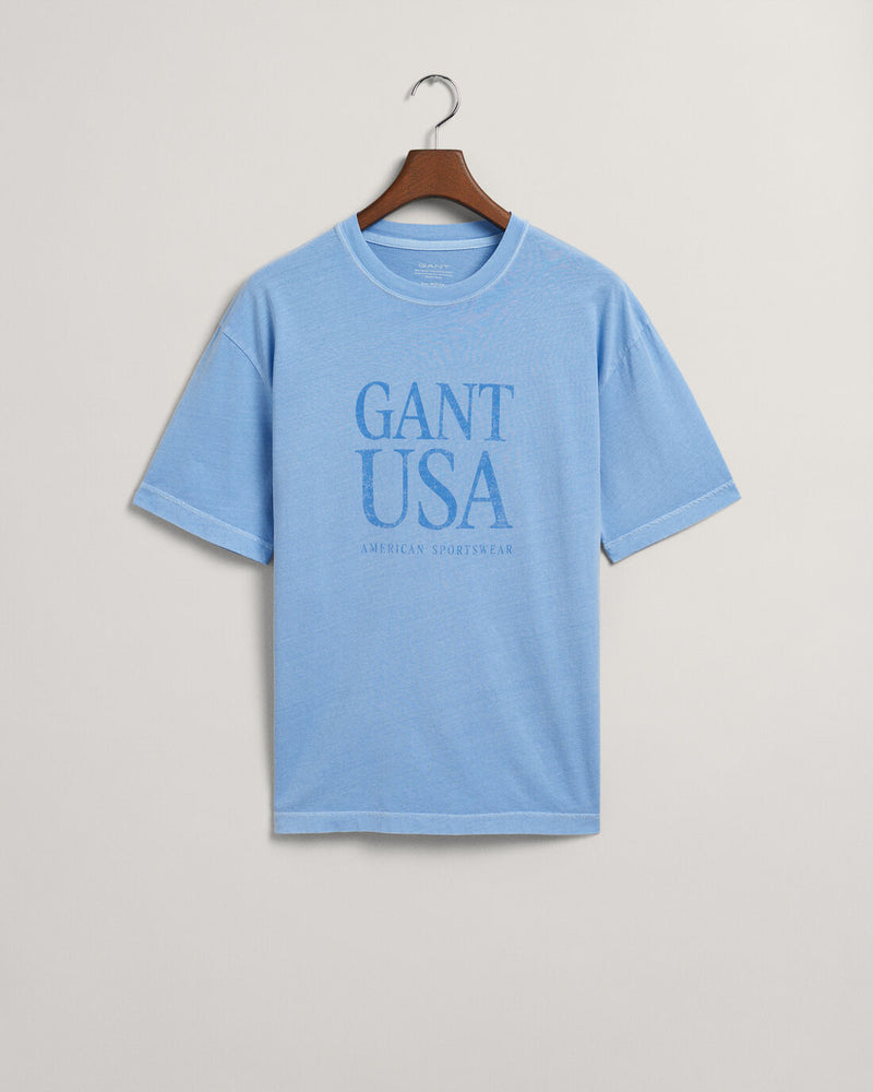 Gant t-shirt sunfaded 2003175 lysblå/414
