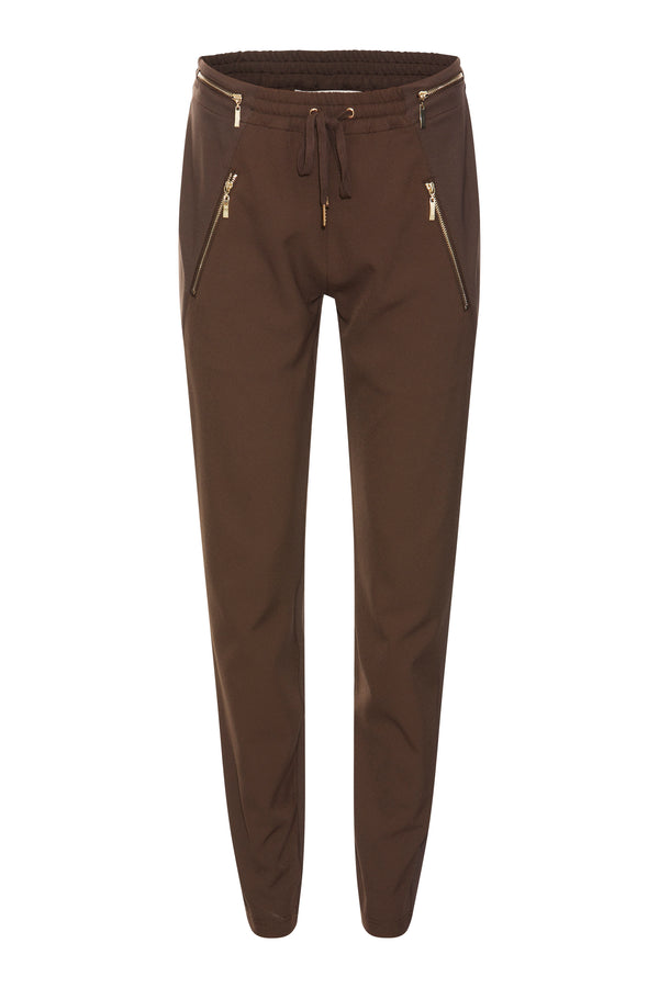 Rue de Femme Bukser new Columbine brun m. guld