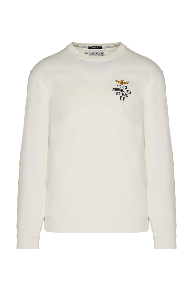 Aeronautica sweatshirt FE1801 hvid/73082