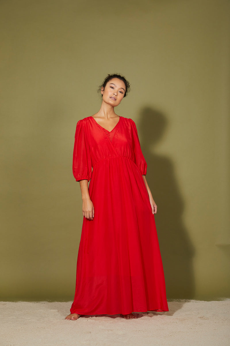 PBO kjole Java Dress col 310 rød