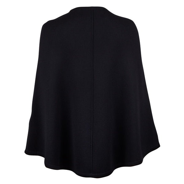 Stenstrøms cape Mary knit Poncho sort