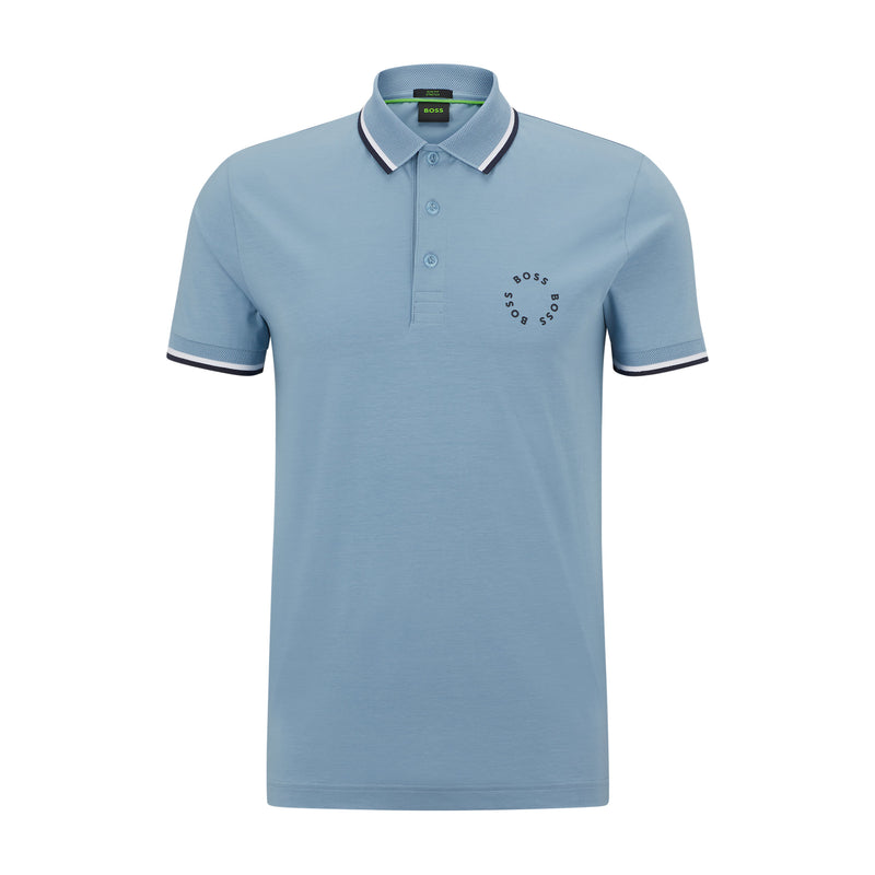 Boss polo t-shirt Paule2 lysblå/451