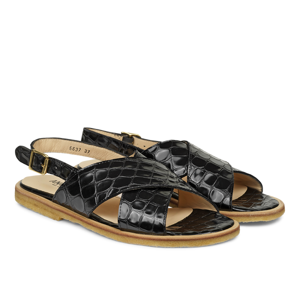 Angulus sandal 5637-103 sort croco