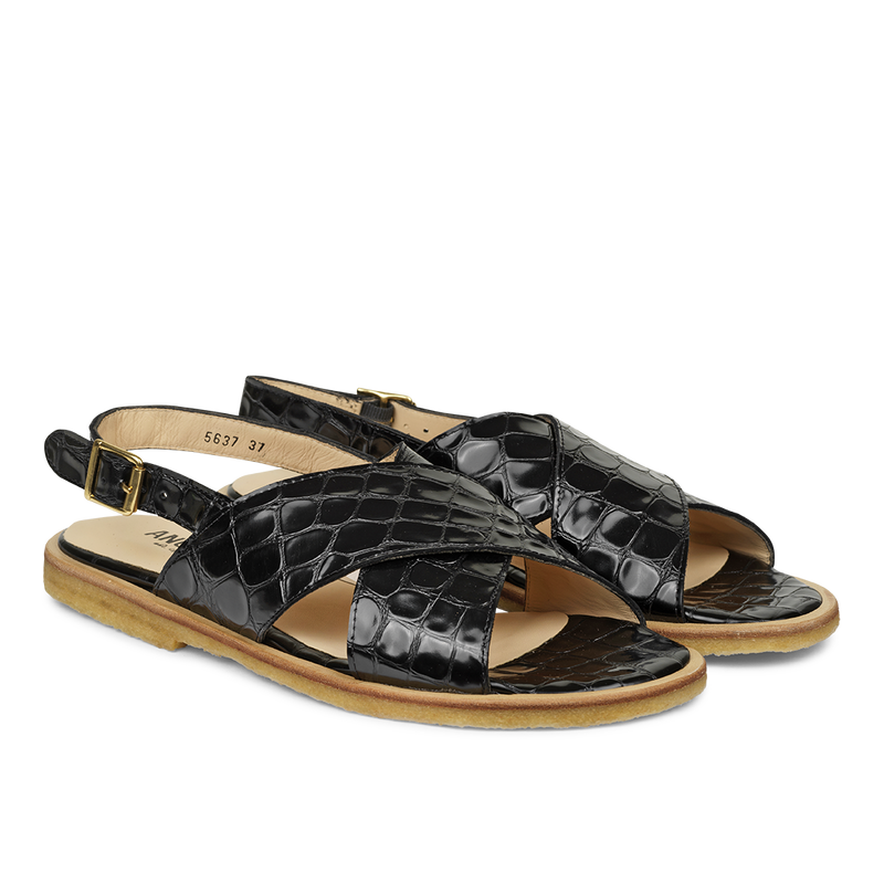 sandal 5637-103 sort croco
