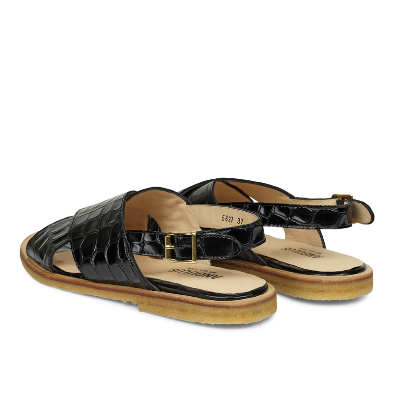 Angulus sandal 5637-103 sort croco