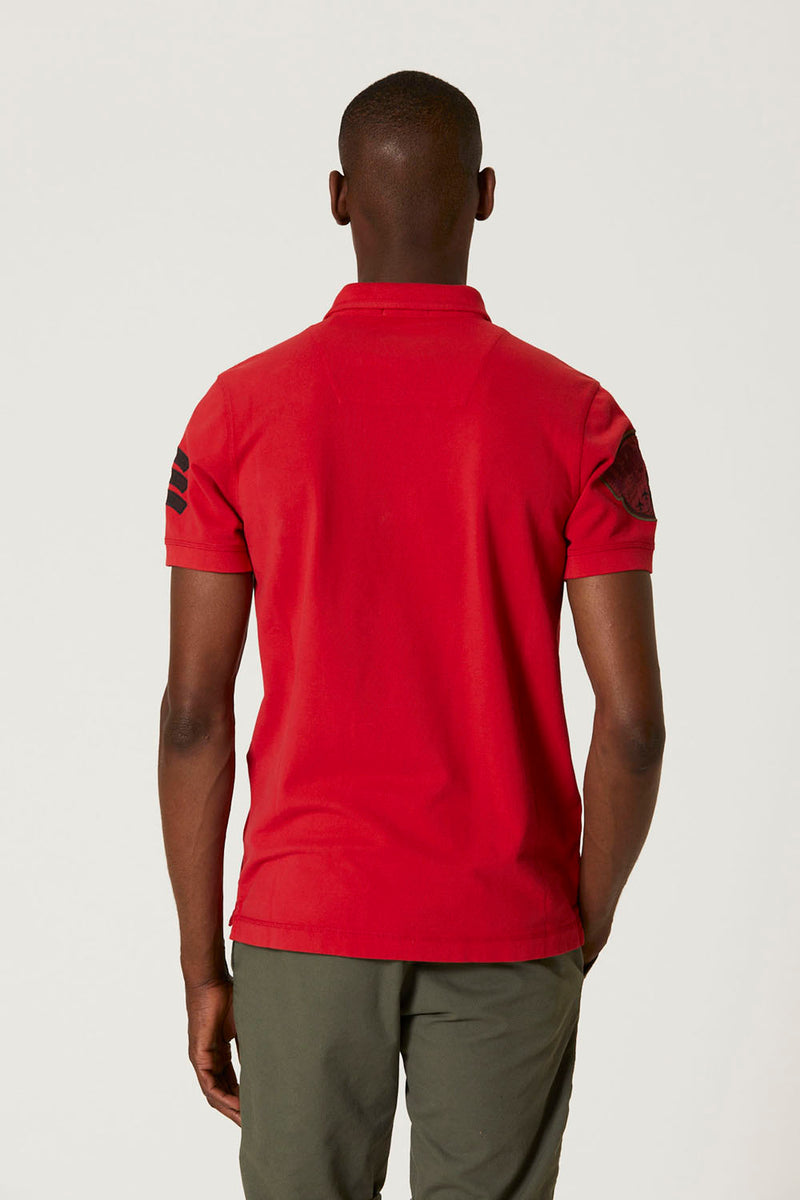Aeronautica polo t-shirt PO1680 rød