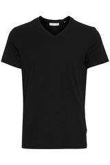 Casual Friday t-shirt Lincoln V-hals sort