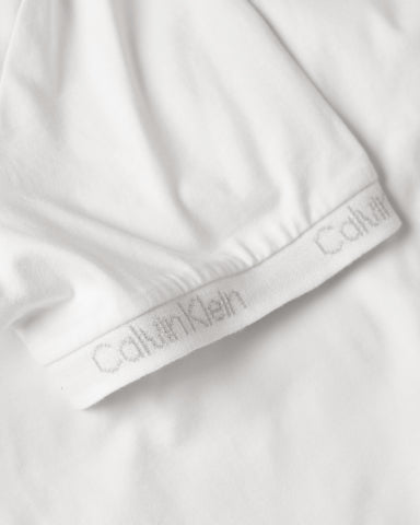Calvin Klein Cuff T Shirt Hvid 109961