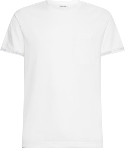 Calvin Klein Cuff T Shirt Hvid 109961