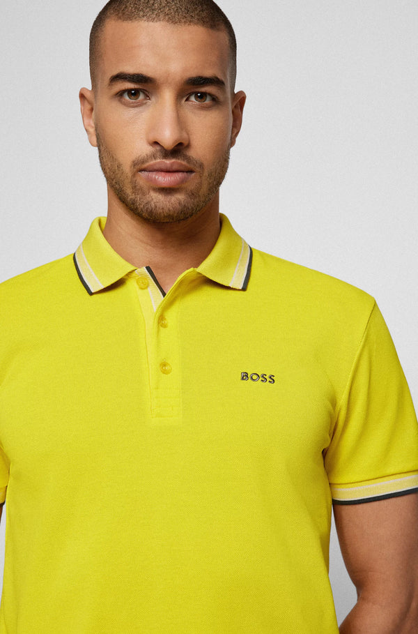 Boss polo t-shirt Paddy gul/738