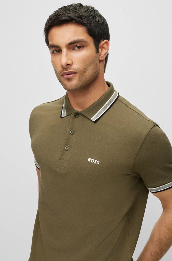 Boss polo t-shirt Paddy 363/army