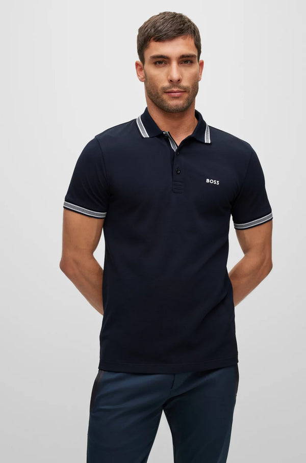 Boss polo t-shirt Paddy navy/402