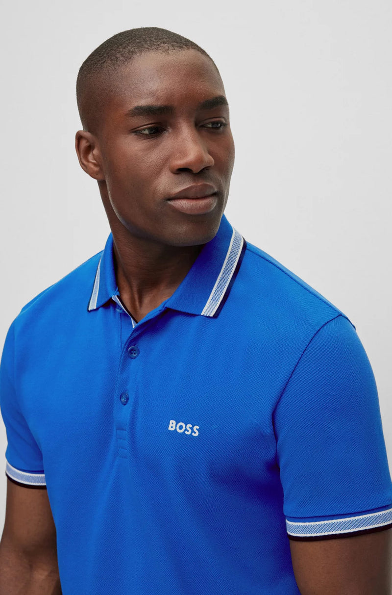 Boss polo t-shirt Paddy blå/420