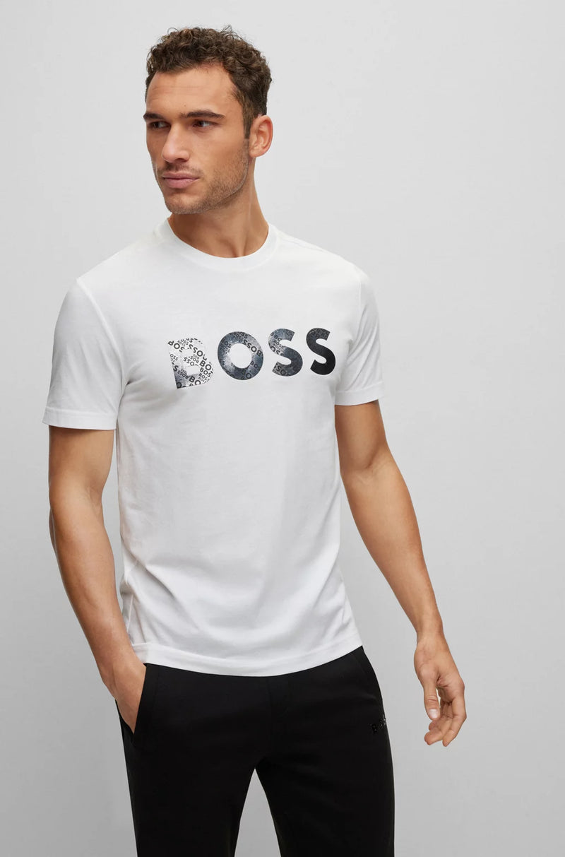 Boss t-shirt Tee 3 50488833 hvid/100